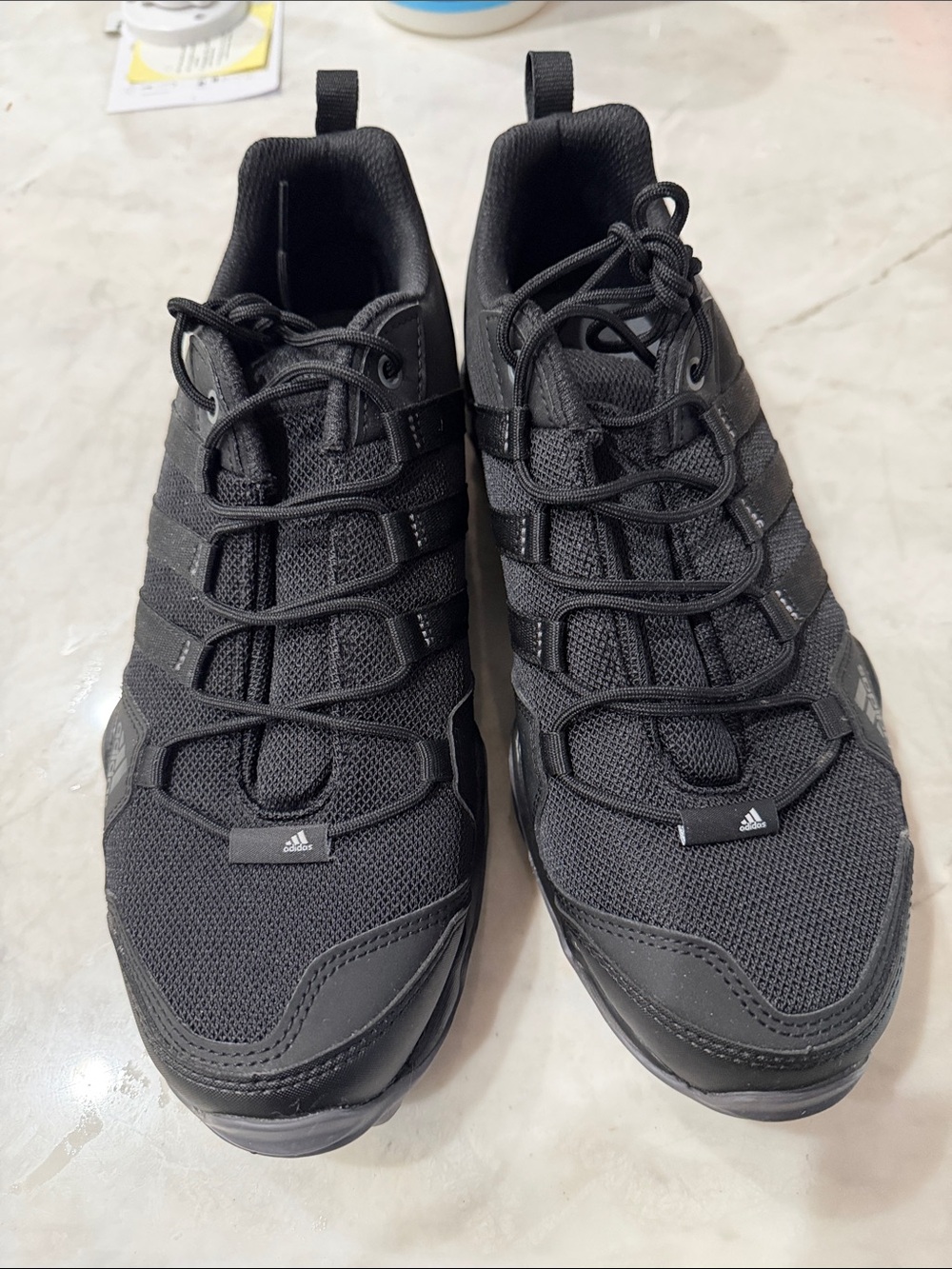 adidas Black Men's Athletic Mesh Trainers